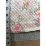 Miss Elaine Medium House Coat Robe Floral Womens Quilted Zip Pink White Womens Photo 8