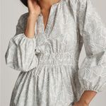 Anthropologie NWT x Loverly Grey The Somerset Long Sleeve Maxi Dress in Blue XL Photo 4