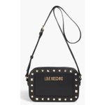 Love moschino Studded Leather Black and Gold Crossbody Bag New! Photo 1
