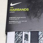 Nike Six Pack Stretchy Athletic Sporty Black and White Headbands Set NWT Photo 6