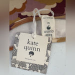 NWT Kate Quinn Henley Lounge Dress Clouds 3/4 Sleeve Women's Size Medium New 495 Brown Photo 7