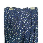 Xhilaration Navy Blue Polka Dot Button Wide Leg Dress Pants Size 5 Photo 3