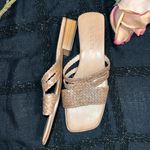Sesto Meucci Tan 100% Italian Leather Size 8 Sandals Photo 4