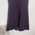 DKNY Eggplant Mini Fit Flare Dress Sz 10 Photo 3