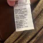 Cache  Luxe Golden Bronze Bandage Sheath Dress Bodycon Sexy Size 4 stretch Photo 4