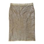 Alberto Makali  Textured Gold Skirt S Photo 1