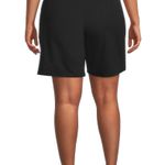 Athletic Works Womens Pull On Black Shorts Size 4X 28W-30W Stretch Pock… Photo 1