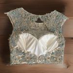 Camille La Vie Size 0 Two Piece Formal Wedding Hoco‎ Ball Prom Social Champagne Photo 5