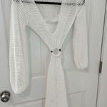SheIn White Knit Beach Cover-Up Dress Photo 0