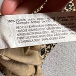 ZARA Tan & Black Cheetah Leopard Print Crewneck Short Sleeve 100% Cotton T-Shirt Photo 3