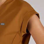 FIGS Mira FORMx V-Neck Scrub Top in Alder, Size Large Photo 4