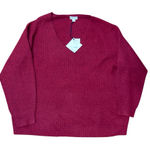 Ava & Viv Women’s Red Knit Sweater AVA VIV Sz 2X NWT Fall Winter Holiday Feminine Photo 0