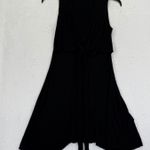 ALLSAINTS Jayda Jersey Dress Black Sleeveless Tie Waist Casual Womens Small Photo 0