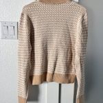 RE/DONE $350 NWT  50s CREWNECK LIGHT BEIGE MULTI SWEATER SZ SMALL Photo 3