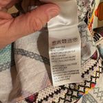 Farm Rio  Amulet Linen Blend Aztec Ikat Beaded Tie Back Midi Dress Photo 12