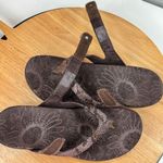 Vionic  Orthaheel Rest Snakeskin Thong Sandals Cocoa Brown Bronze Shimmer 8 Photo 8