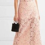Ganni Duval Corded Lace Pink Midi Dress Womens EU 38 US 6/8 Photo 0