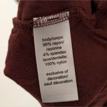 Maurice's  Tank Top Plus Size 1 1X Rust Orange Brown Lacy‎ Babydoll Shirt NEW NWT Photo 4