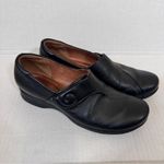 Clarks Artisan Black Leather Clogs Women’s 8 Comfort Shoes Slip On Fall Photo 9