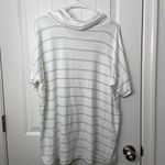 Loft NWOT  women’s white light gray cowl neck soft lounge loose relaxed tunic top Photo 5