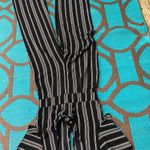 Crystal skye Black and White Striped Jumpsuit flutter sleeve Size undefined Photo 3