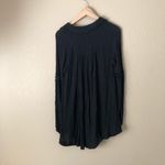 Free People  Black lace inset gauze Tunic Dress Photo 3