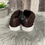 Tory Burch Floral NEW Flower Rosette Slip On Sneaker - Dark Red Brown 6 fall Photo 4