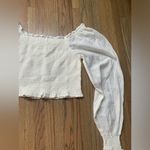 Aerie NWT  long sleeve white shirt medium Photo 7