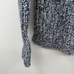 J.Crew Point Sur Turtleneck Sweater Women’s Size Small Blue White Marled Chunky Photo 4