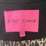 Betsey Johnson Black Wool Blend Button Up Coat Bow Pockets NWT 6 *Button Defect* Photo 7