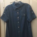 Karen Scott FINAL MARKDOWN Ladies’  Petite Front-buttoned Denim Dress (PL) Photo 1