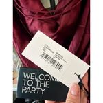 retrofete Keaton Silk Strapless Dress Cabernet Womens Size XS Red Photo 12