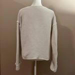 TCEC White V Neck Long Sleeve Cuffed Sweater Photo 1