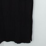 Pact Womens Organic Cotton V Neck Maxi Dress Size L Black Raw Edge Minimalist Photo 8