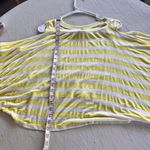 Farm Rio  Yellow White Striped Drapey Top Size L Photo 5