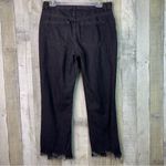 We The Free  Free People Size 30 Button Fly Distressed Knee Holes Raw Hem Capri’s Photo 1