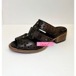 FREEBIRD by Steven Freebird Steven Moonstar Leather Star Cut-Outs Distressed Low Heeled Slides Edgy Photo 3