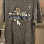 Fanatics 💕DODGERS💕 2024 World Series Champions T-Shirt ~ Grey Men's Size Large NEW Photo 0