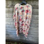 Angie  size L silky floral print open cardigan Photo 3