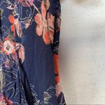 Free People All Eyes On You Navy Blue & Pink Floral Mini Dress Size 2 Photo 8
