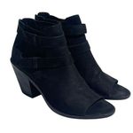 Eileen Fisher Women’s List Black Leather Peep Toe Bootie size 11 Photo 0