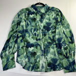 Womens Floral Blouses Dressy Casual Sz M Green Size M Photo 0
