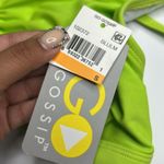 NWT Go Gossip Sporty Solids Green Strappy Lattice Photo 2