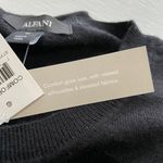 Alfani New Side Zip Sweater Crewneck Long Sleeve Knit Pullover Black Photo 14