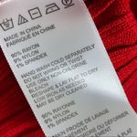 Urban Outfitters red mini skirt front zipper rib knit large Photo 4