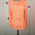 Adidas  Lightweight Heathered Orange Top Photo 3