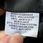 Think Tank Gray & Black Animal Print Wide Collar Hidden Button With Pockets Sz S Photo 10