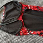 Adidas Geometric Red Black One-Piece Competition Swimsuit Size 28 US Small Photo 4
