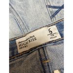 Abercrombie & Fitch  Women's Blue High Waist Distressed Patcworks Denim Shorts 6 Photo 3