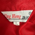 VINTAGE Red Silk Night Shirt Size L Size L Photo 3